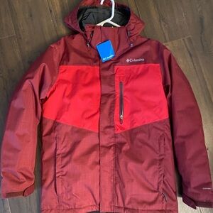Columbia Men's Two-Tone Red Ski Jacket